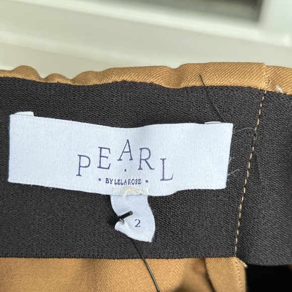 Pearl by Lela Rose camel tan classic slim fit pants timeless equestrian office - Picture 9 of 9